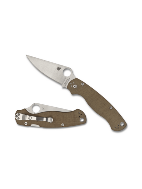 NAVAJA SPYDERCO PARA MILITARY 2 MICARTA CPM CRU-WEAR