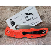 NAVAJA SPYDERCO ENDURA 4 FRN FLAT NARANJA