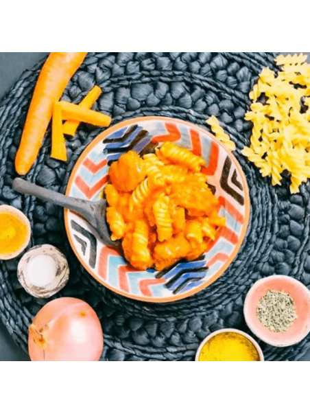 ALBÓNDIGAS VEGETALES CON PASTA FORESTIA