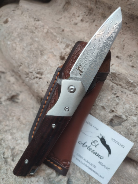 NAVAJA DAMASCO VG10 COCOBOLO SALAMANDRA