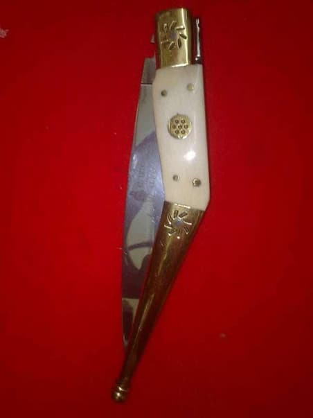 Penknife of crafts deer and brass III