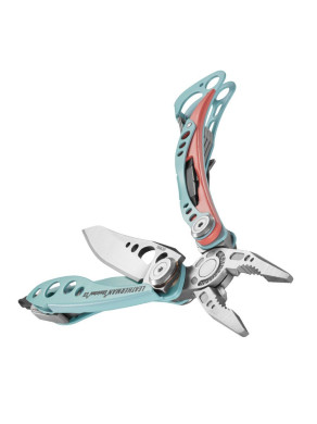 ALICATE SKELETOOL CX LEATHERMAN AZUL Y ROJO