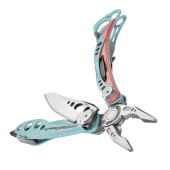 ALICATE SKELETOOL CX LEATHERMAN AZUL Y ROJO