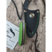 CUCHILLO YODA CUDEMAN VERDE FLÚOR PIEL 200-JV