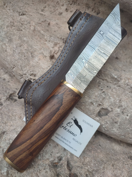 CUCHILLO SEAX VIKINGO NJORD SIF DAMASCO