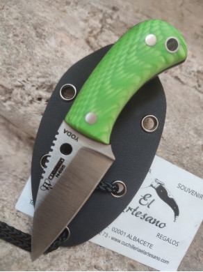 NOVEDAD CUCHILLO YODA CUDEMAN VERDE FLÚOR KYDEX