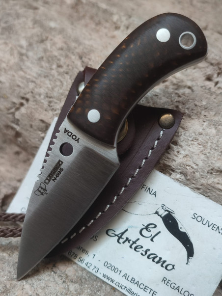 CUCHILLO YODA CUDEMAN JUMA MARRÓN PIEL 200-JM