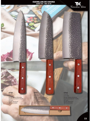 CUCHILLO DE COCINA O MACHETA  AMARTILLADO MADERA TRAMUNTANA