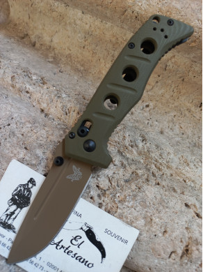 NAVAJA BENCHMADE MINI ADAMAS CPM-CRUWEAR VERDE