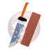 CUCHILLO COMBATE DEMONIO ASESINO S7009 JUJUSTU