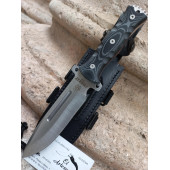 SÚPER OFERTA CUCHILLO COMBAT MIKARTA NEGRA PIEL