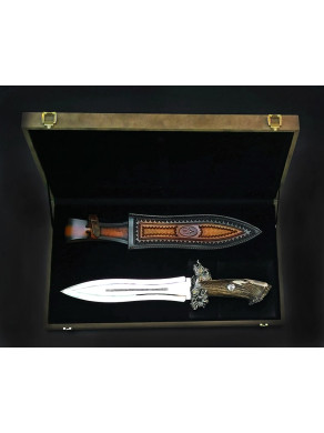 NOVEDAD CUCHILLO REMATE LUJO AGARRE PLATA MUELA