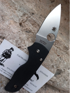 NAVAJA SPYDERCO LIL NATIVE G-10 NEGRO