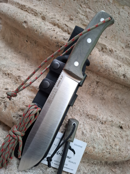 EXCLUSIVO CUCHILLO NOMAD 6,5 VERDE KYDEX PEDERNAL