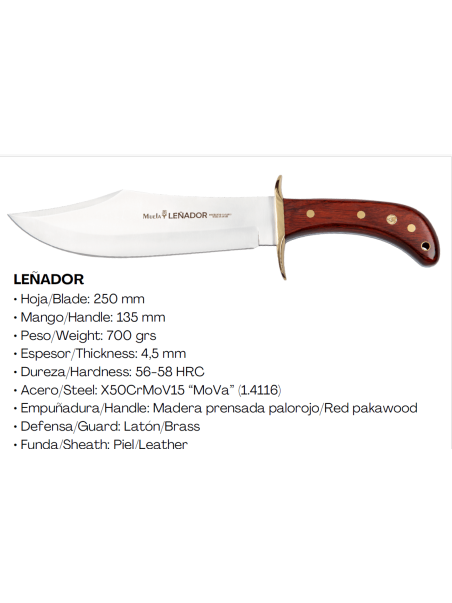 CUCHILLO LEÑADOR MUELA