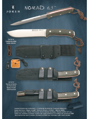 CUCHILLO NOMAD 6,5 VERDE KYDEX JOKER