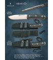 CUCHILLO NOMAD MIKARTA NEGRA KYDEX JOKER