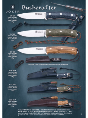 NOVEDAD CUCHILLO BUSHCRAFTER JOKER