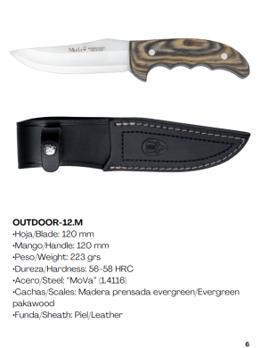 CUCHILLO OUTDOOR-12M MUELA