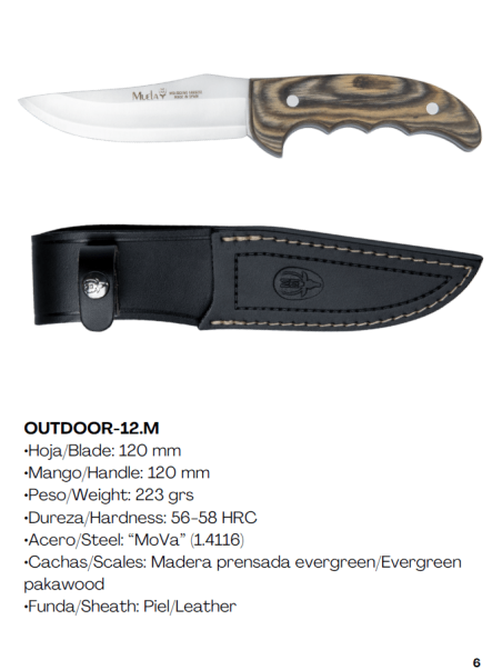 CUCHILLO OUTDOOR-12M MUELA