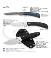 NAVAJA DAMASCO TEK O CUCHILLO SALAMANDRA