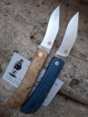 SÚPER OFERTA NAVAJA J&V FALCATA XS ABEDUL O YUTE AZUL