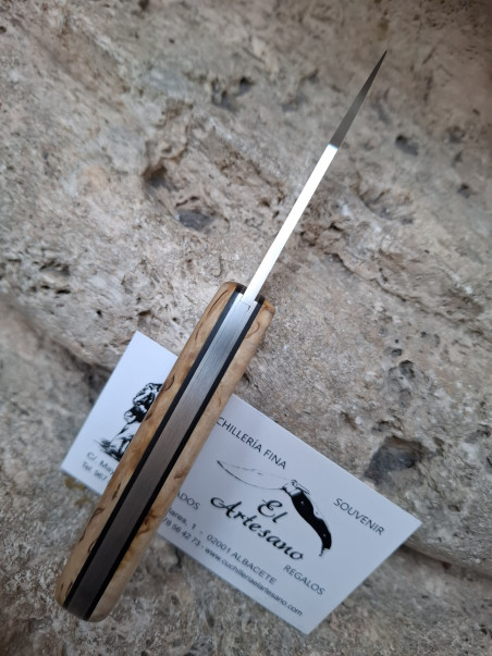SÚPER OFERTA NAVAJA J&V FALCATA XS ABEDUL O YUTE AZUL