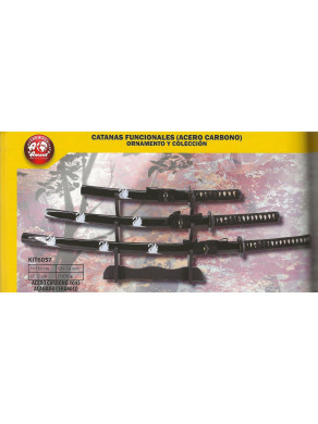 KIT DE 3 KATANAS CISNE KIT6057