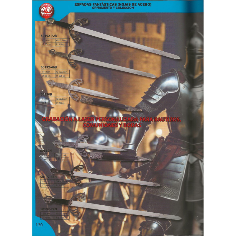ESPADA TIZONA ACERO