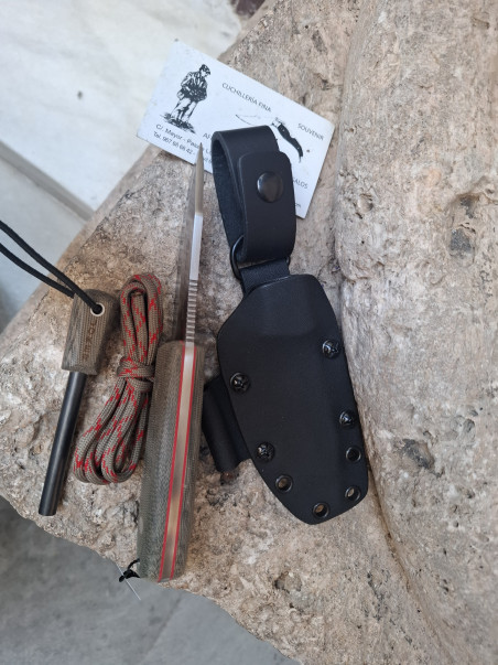CUCHILLO ERIZO TS2 VERDE KYDEX PEDERNAL JOKER