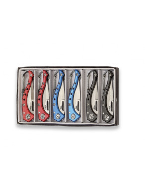 NOVEDAD NAVAJAS MOSQUETÓN SET 6 PIEZAS