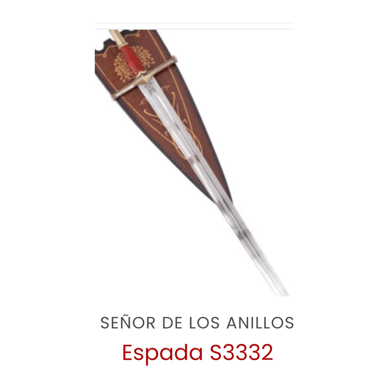 NOVEDAD ESPADA ISILDUR DE LOS ANILLOS DEL PODER S3332
