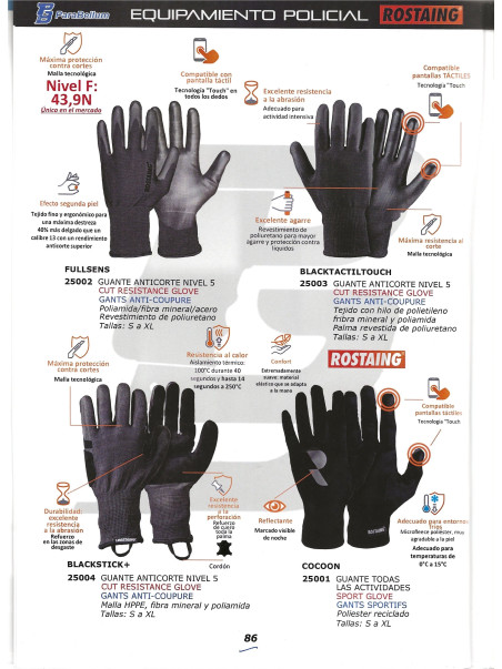 GUANTES TÁCTICOS ROSTAING