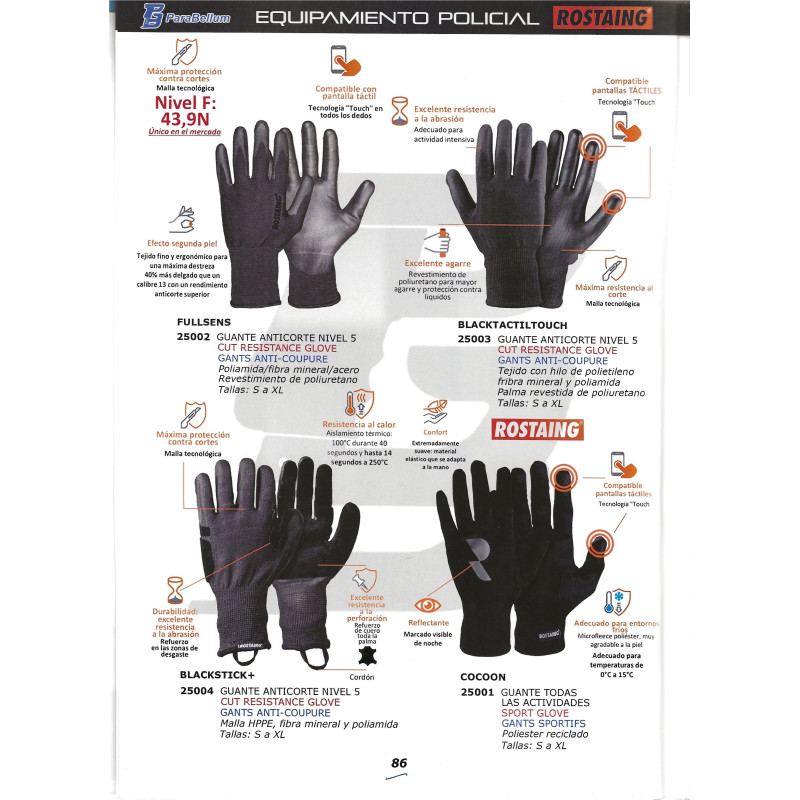 GUANTES TÁCTICOS ROSTAING