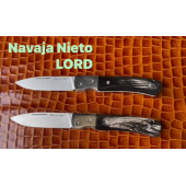 NAVAJA LORD VIROLA DE ACERO Y BÚFALO NIETO