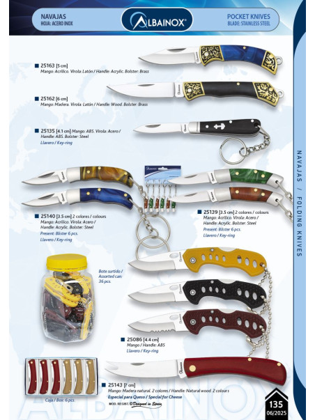 NAVAJA PEQUEÑA, LLAVERO O NAVAJA QUESO