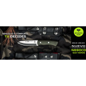 CUCHILLO BUSHCRAFTER  G10 VERDE CUDEMAN