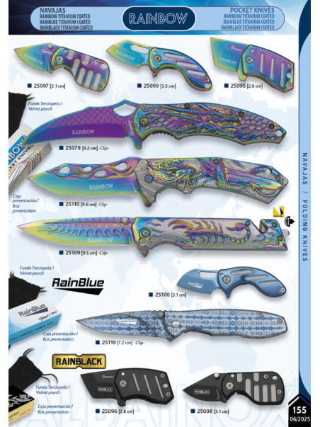 NOVEDAD NAVAJA RAINBOW, RAINBLUE O RAINBLACK