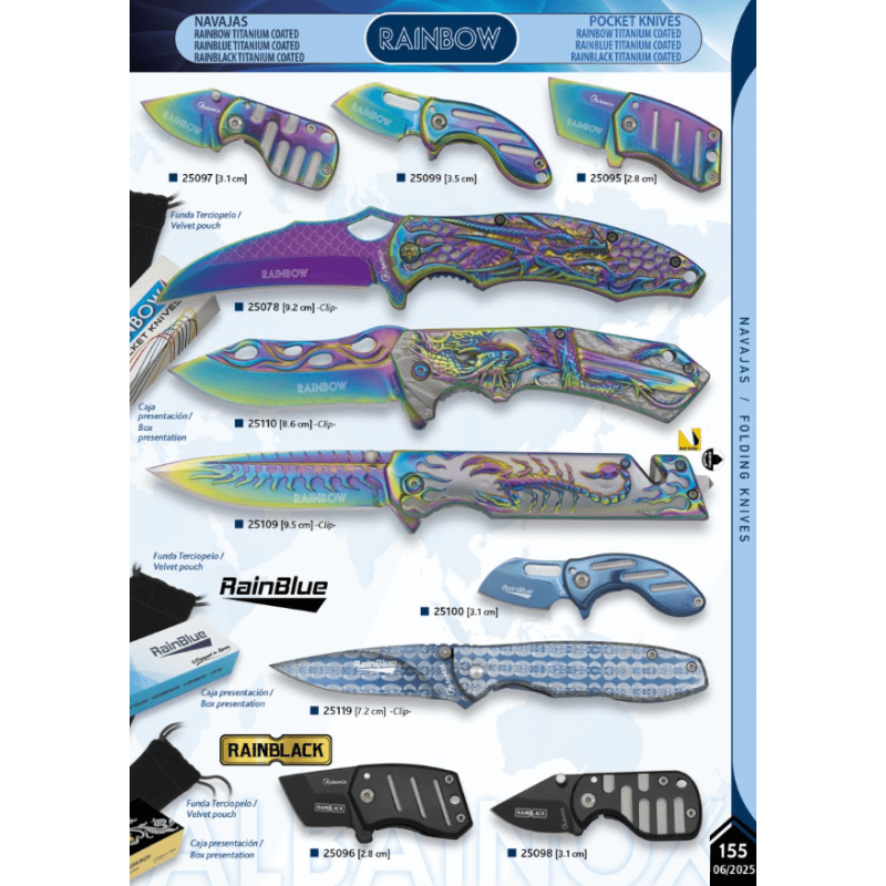 NOVEDAD NAVAJA RAINBOW, RAINBLUE O RAINBLACK