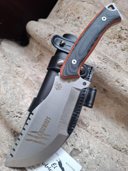 SÚPER OFERTA CUCHILLO SAURIUS NEGRO Y ROJO J&V