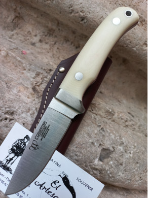 CUCHILLO CAZA CUDEMAN SAFARI 116-B MICARTA BLANCA