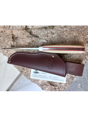 CUCHILLO CAZA CUDEMAN SAFARI 116-B MICARTA BLANCA