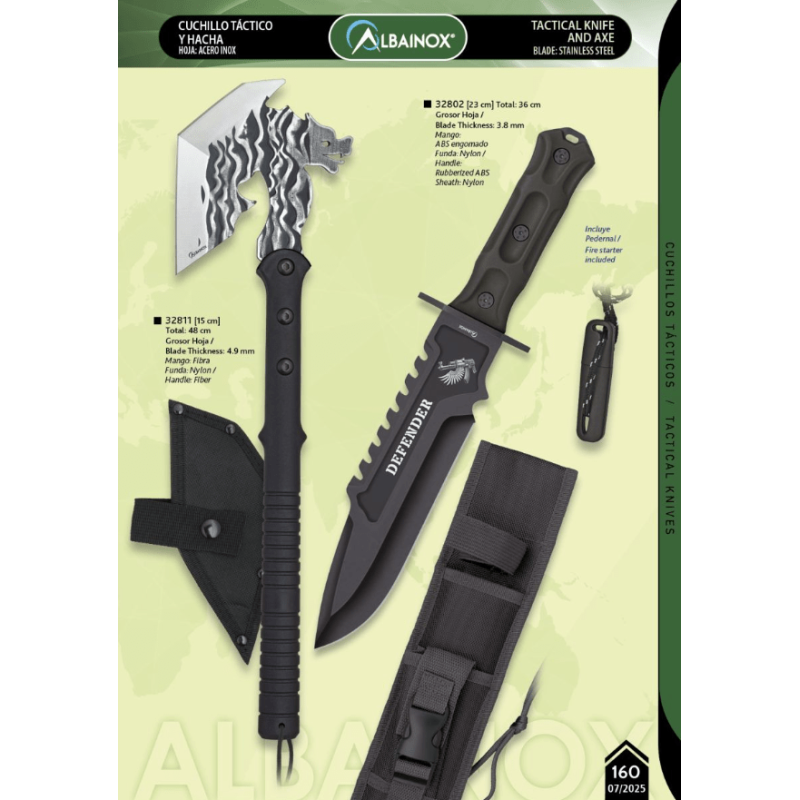 NOVEDAD HACHA O CUCHILLO TÁCTICO