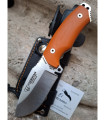 CUCHILLO DE CAZA CUDEMAN MINI BOINA VERDE 115-J G10 NARANJA