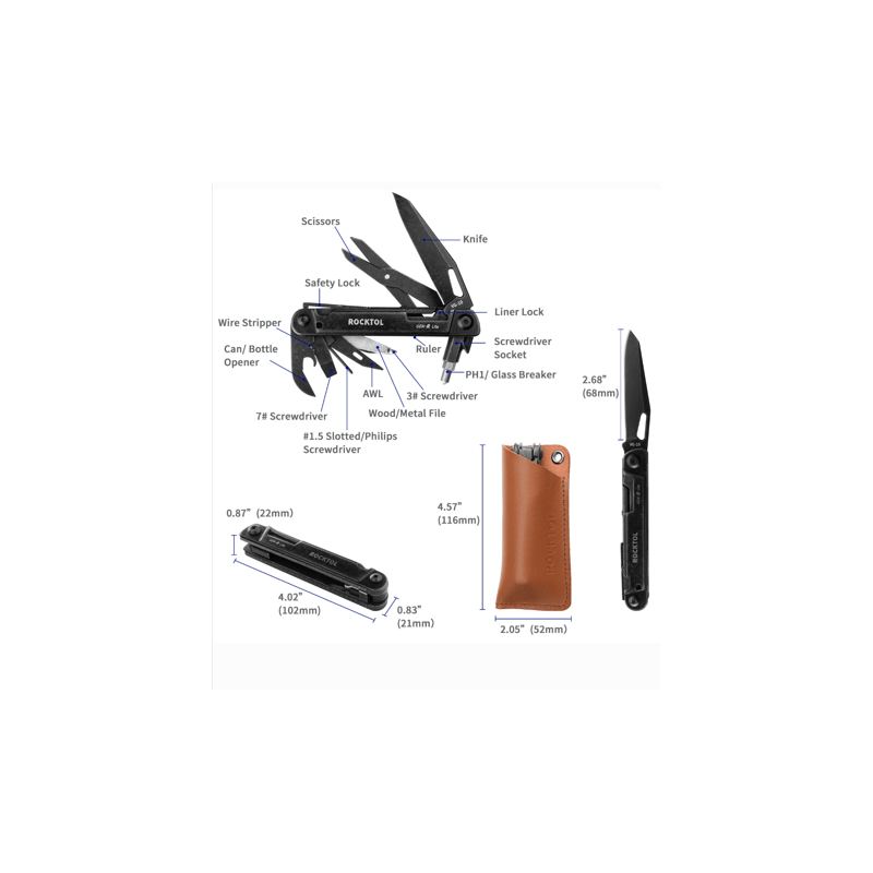 NOVEDAD NAVAJA MULTIUSOS GEN R LITE 75096 ROCKTOL