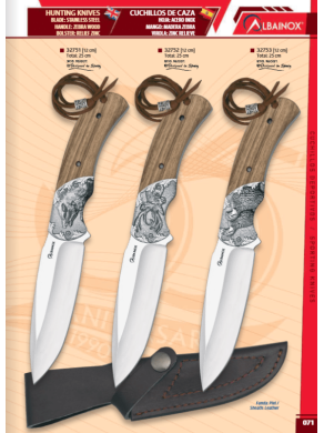 CUCHILLO CAZA CON GRABACIÓN
