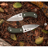 CUCHILLO YODA MIKARTA G10  VERDE PIEL 200GV CUDEMAN