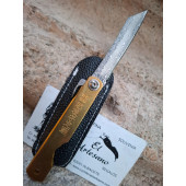 NAVAJA HIGONOKAMI DAMASCO LATÓN 895