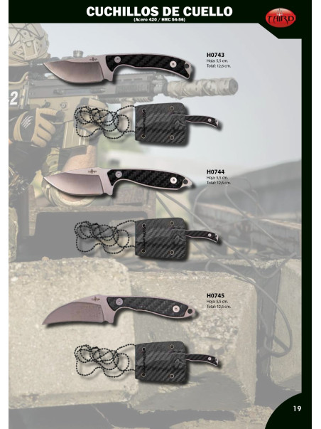 CUCHILLO TÁCTICO CUELLO THIRD