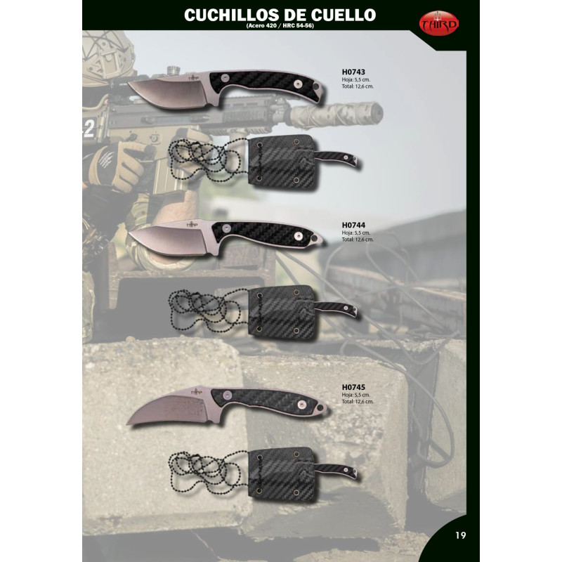 CUCHILLO TÁCTICO CUELLO THIRD